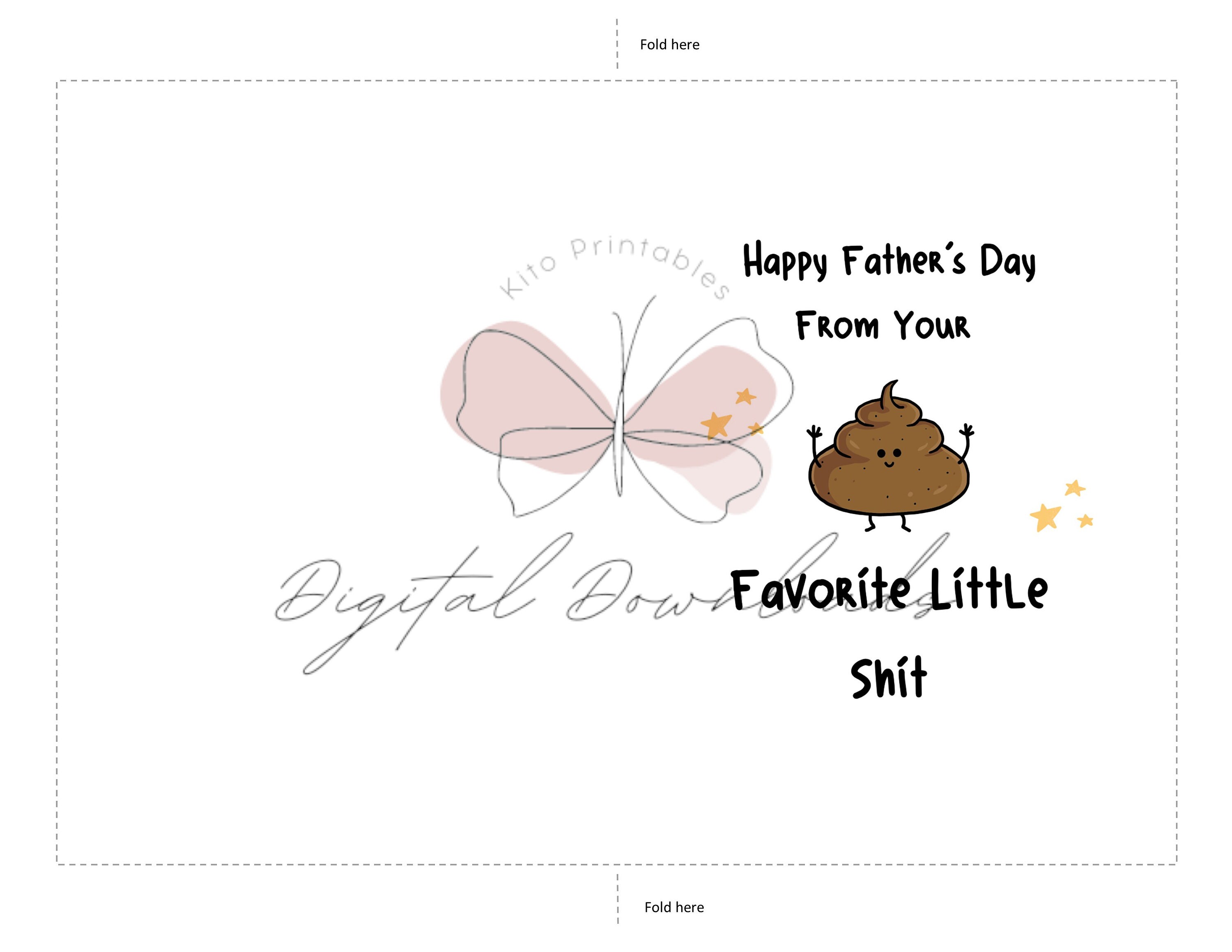 Printable Card, Funny Fathers Day Card, Happy Fathers Day, Favorite ...