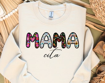 Floral Mama Png: Hiszpański projekt koszulki (pobieranie cyfrowe)