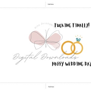 Printable Wedding Card, Printable Wedding Card, Finally Wedding Card ...
