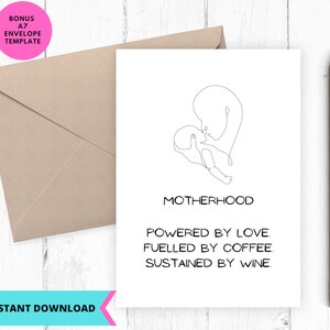 Druckbare Schwangerschaft Karte, Happy Baby-Dusche-Karte, Mutterschafts-Baby-Dusche Grußkarte, bedruckbar, Digital, Download