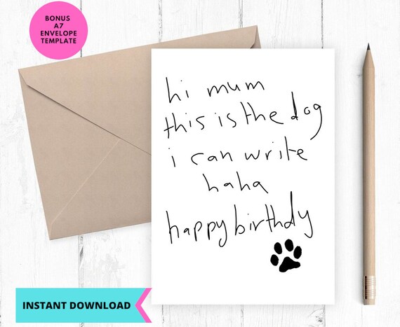 Printable Birthday Card Funny Birthday Card Birthday Card - Etsy