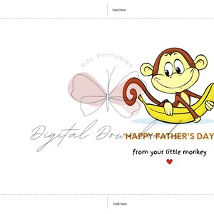 Printable Card, Funny Fathers Day Card, Happy Fathers Day, Your Little ...