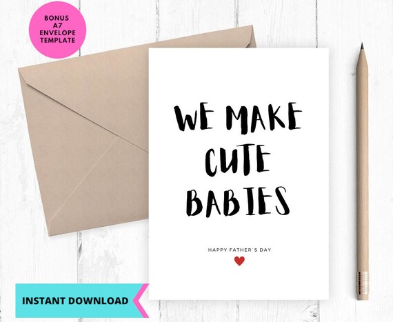 Printable Card Funny Fathers Day Card Happy Fathers Day From - Etsy