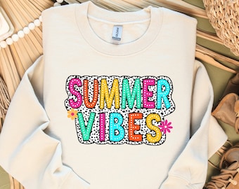 Summer Vibes PNG: Beach Vacation Shirt Design (Digital Download)