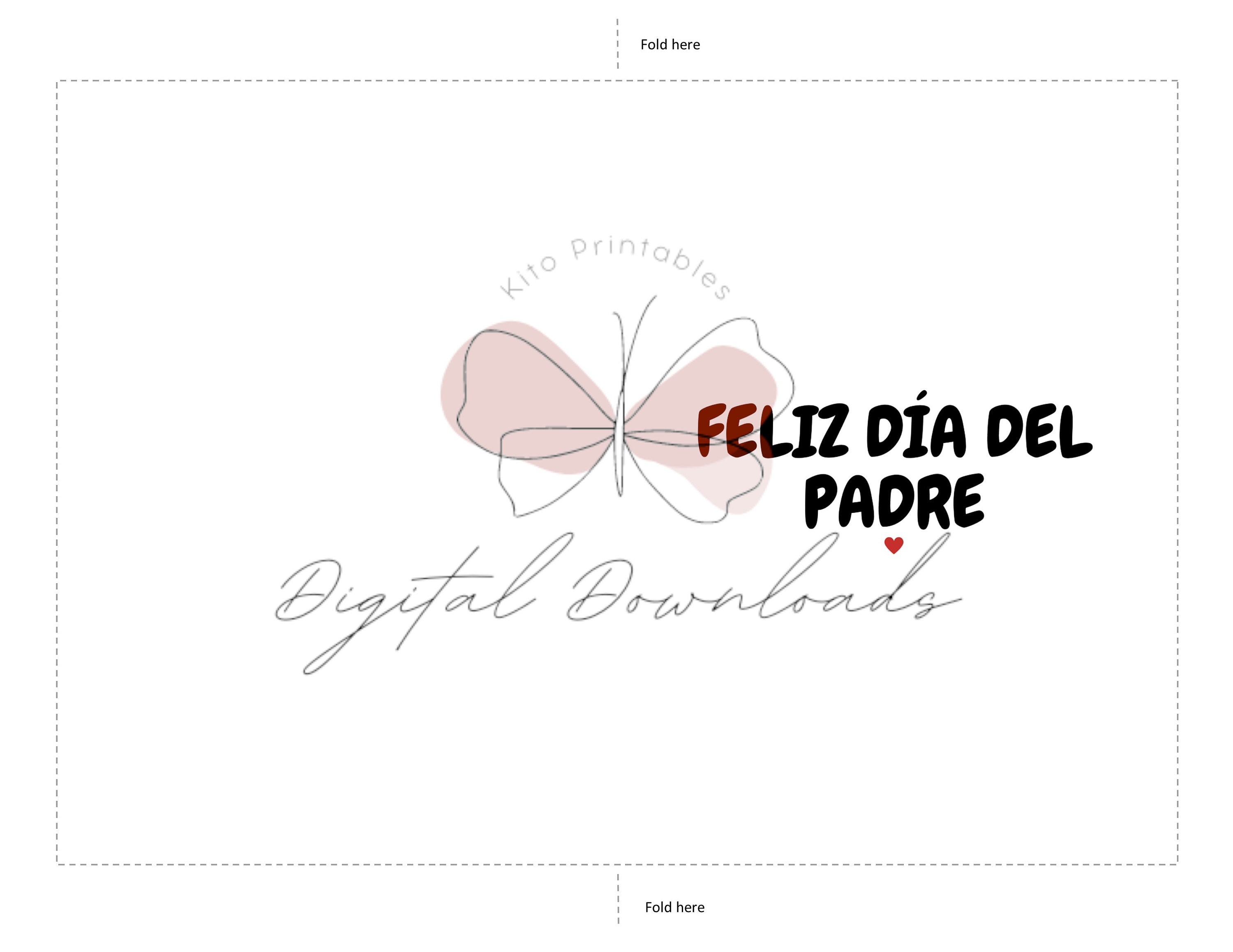 Printable Card Spanish Fathers Day Card Feliz Dia Del Padre - Etsy
