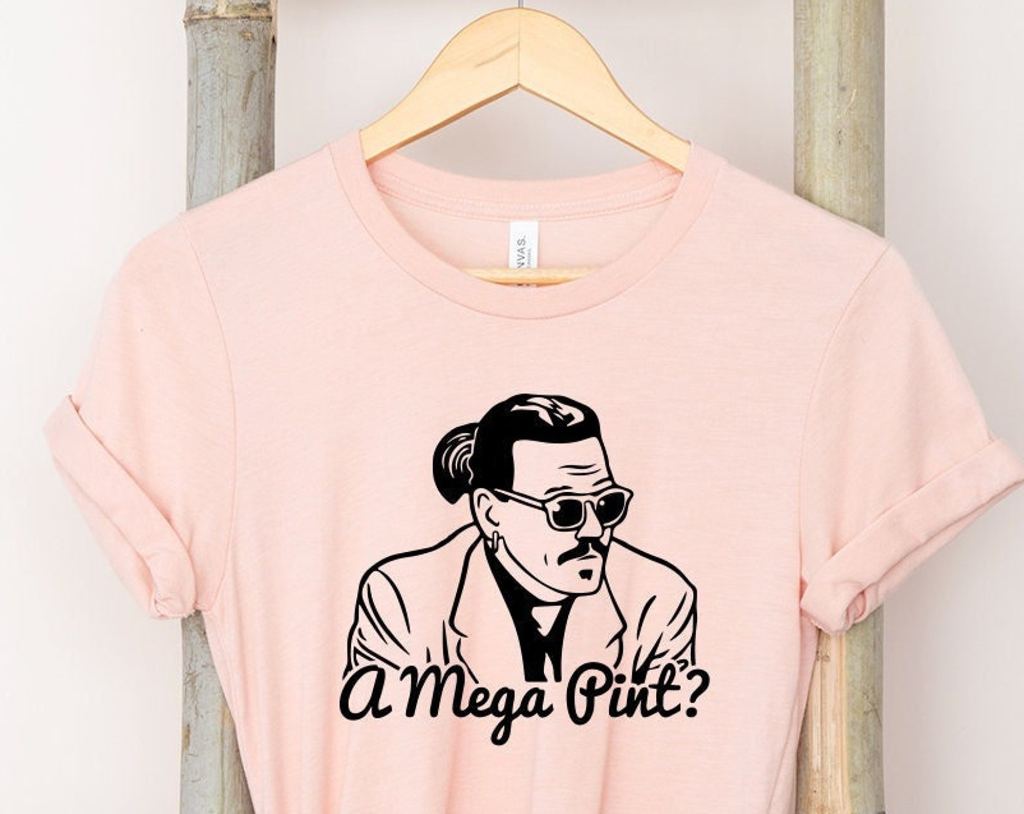 Discover MEGA PINT TShirt, Justice For Johnny Shirt, Johnny Depp T-Shirt