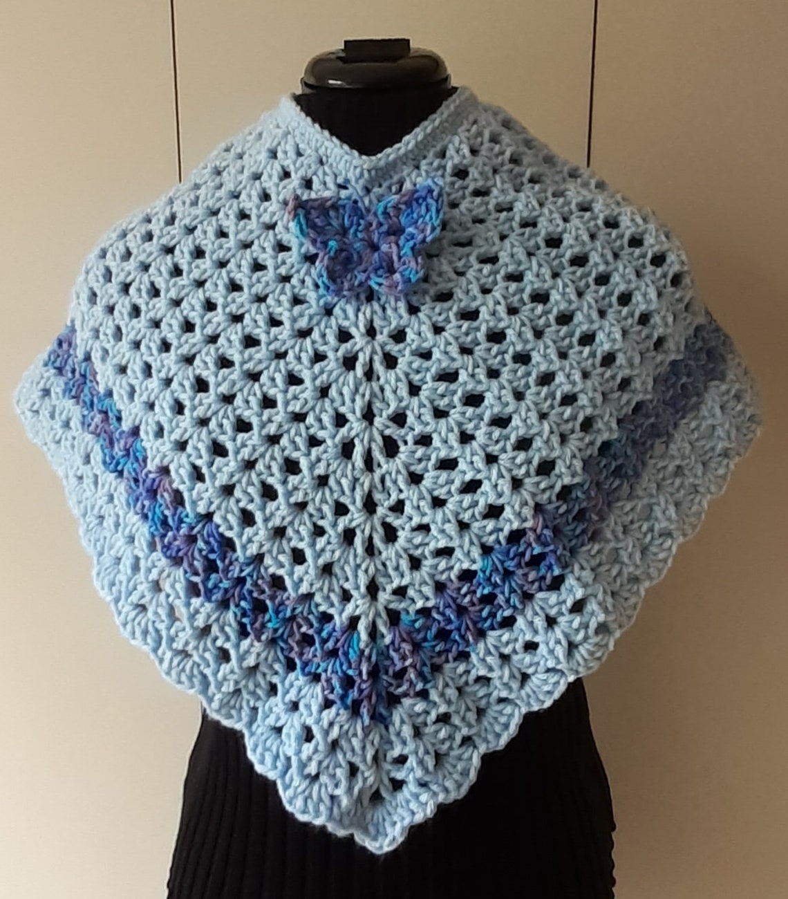 Children s Ponchos Crocheted Etsy