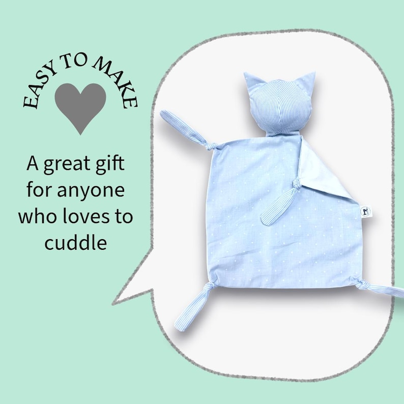 Cuddle Blanket Cat | PDF Sewing Pattern | Instructions and Video ...