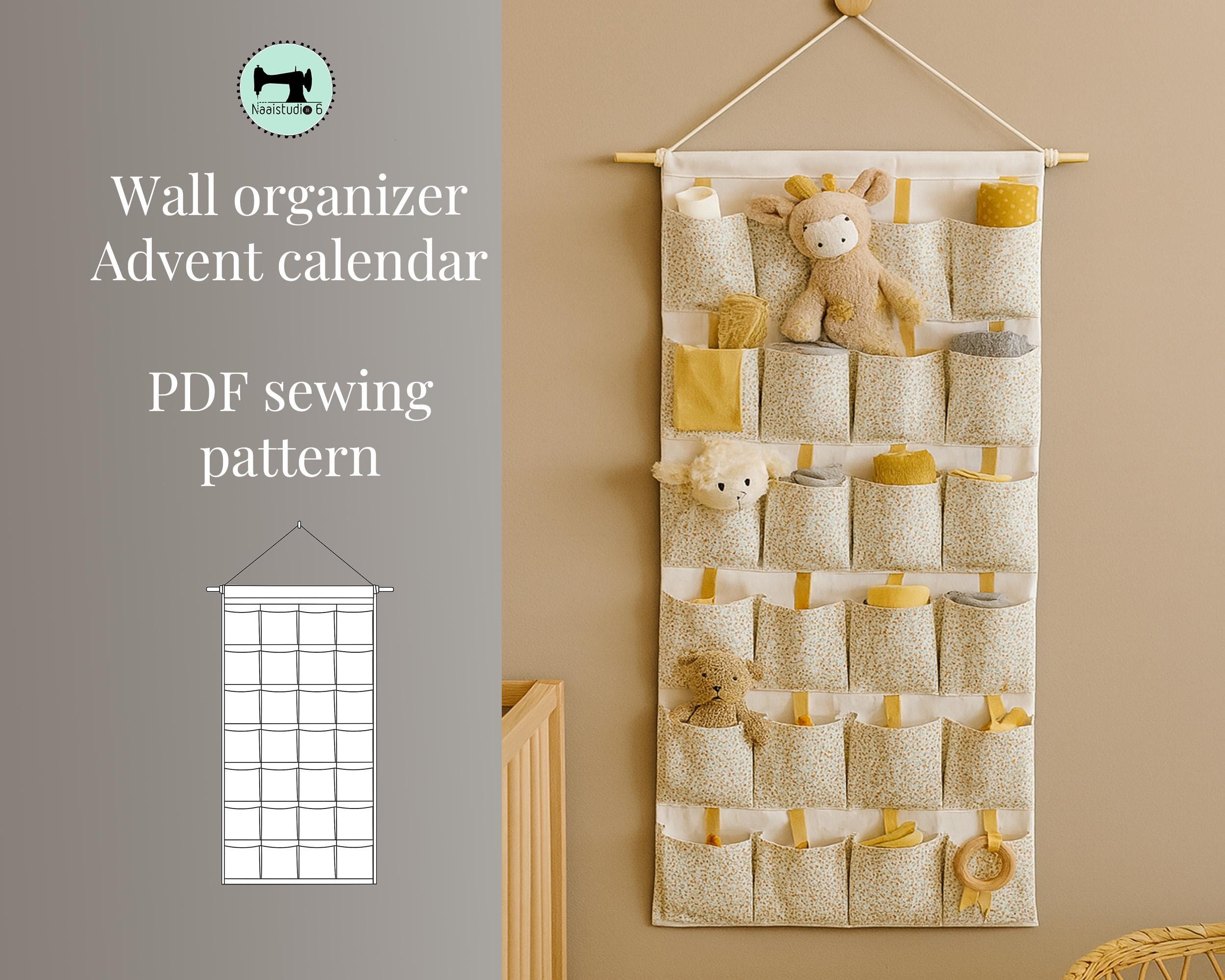 Digital Sewing Pattern Wall Organizer / Advent Calendar – DIY Hanging ...