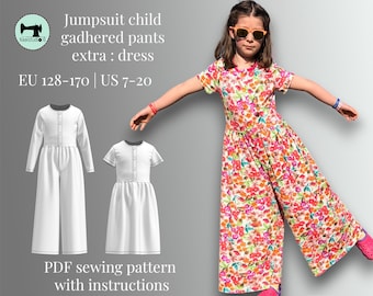 Patron de combinaison pour enfants Auto-couture Confortable et