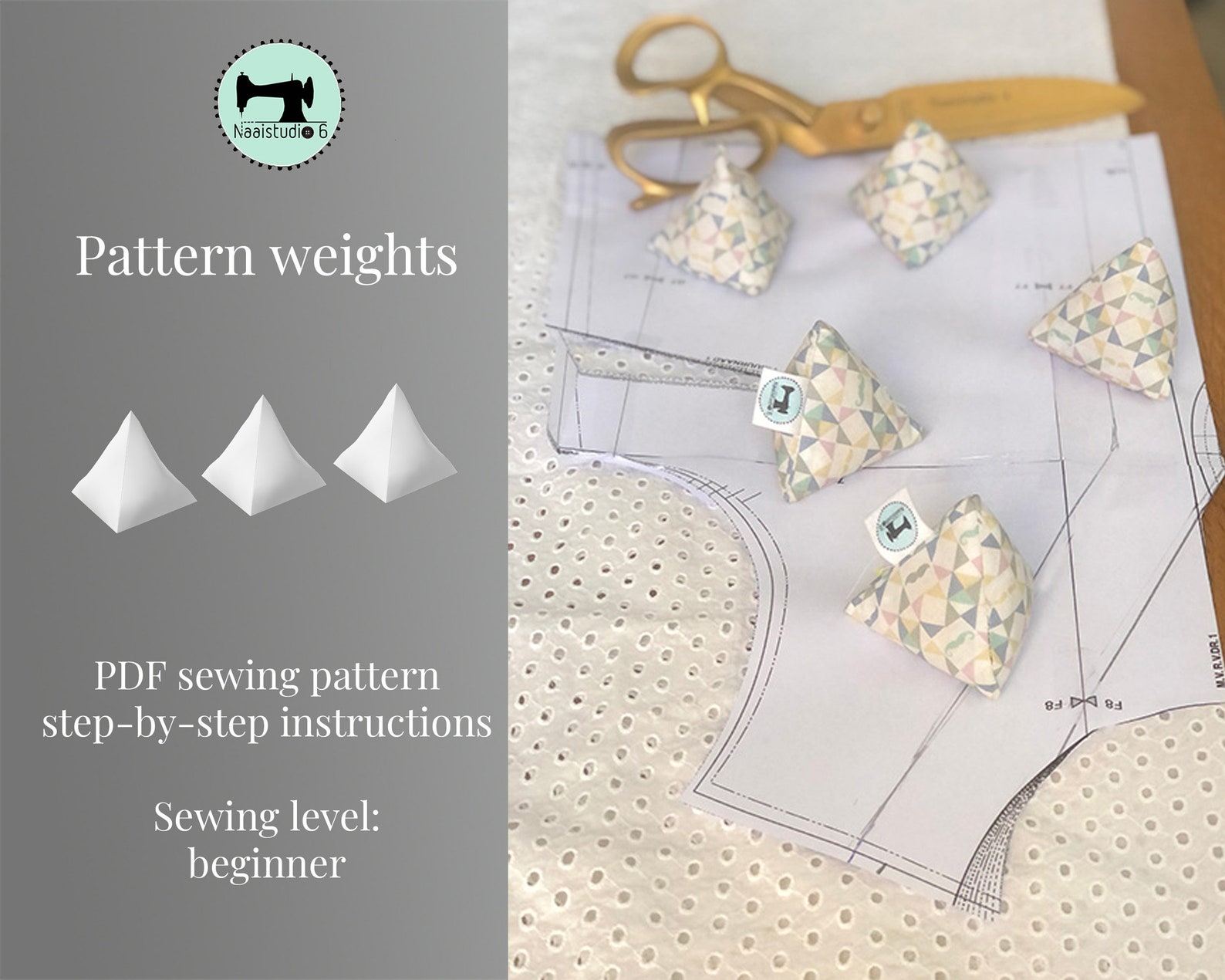 Pattern Weights PDF Sewing Pattern - Easy to Sew - Includes Clear ...