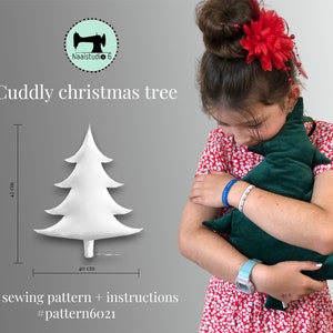 Albero di Natale da abbracciare in memoria del modello di cucito in PDF | facile da cucire | chiara descrizione del lavoro