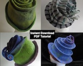 Concertina Hat Felt-making Tutorial PLUS Bonus PDF - How to Buy or Make a Hat Block - Instant Download PDFs