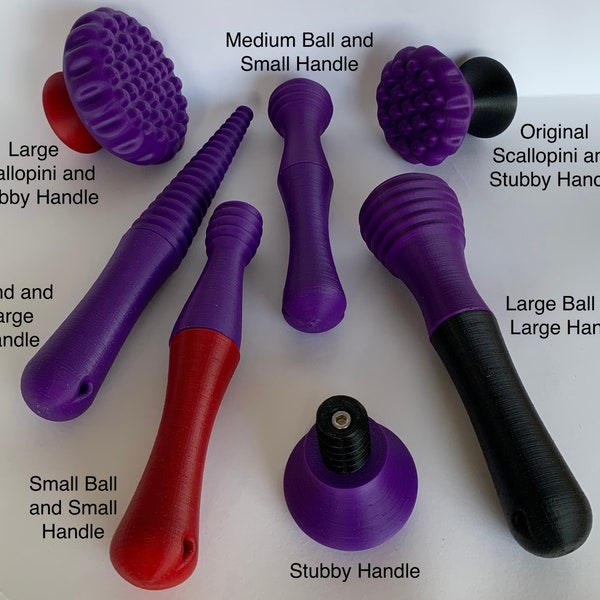Funky Felt Fulling Tools / Wet-Felting Finishing / Fulling Tool,  With Interchangeable / Multi Heads. Ideal For Shaping Hard to Reach Places
