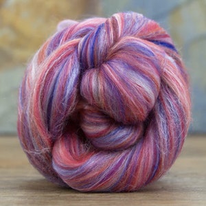 Hydra - Luxurious Blend of Coloured Merino Wool Tops With 30% Silk, Perfect for Spinning, Weaving, Wet-Felting & Nuno-Felting