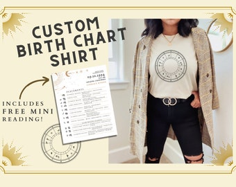 Natal Chart Shirt - Etsy UK
