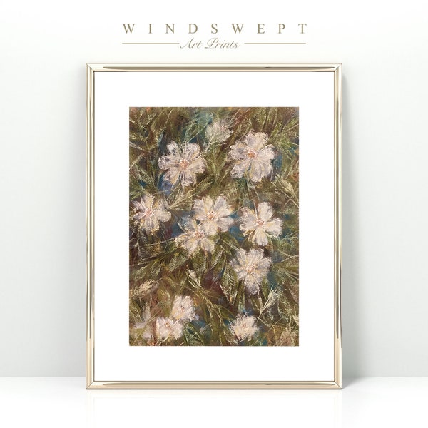 Printable Wall Art | Title, Vintage Floral Pattern 001 | By Artist Brittani Mitchell | Floral Pastel Painting | DIGITAL DOWNLOAD
