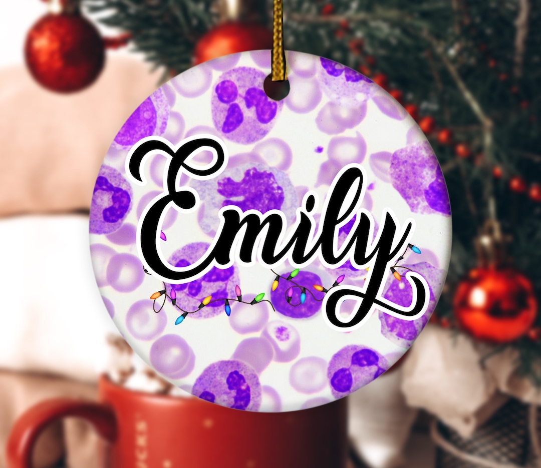 Personalized Lab Christmas Ornament Medical Lab Science Etsy