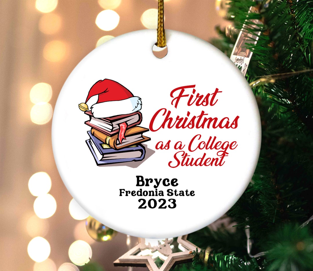 Personalized College Ornament 2023 Freshmen Ornament Class Etsy