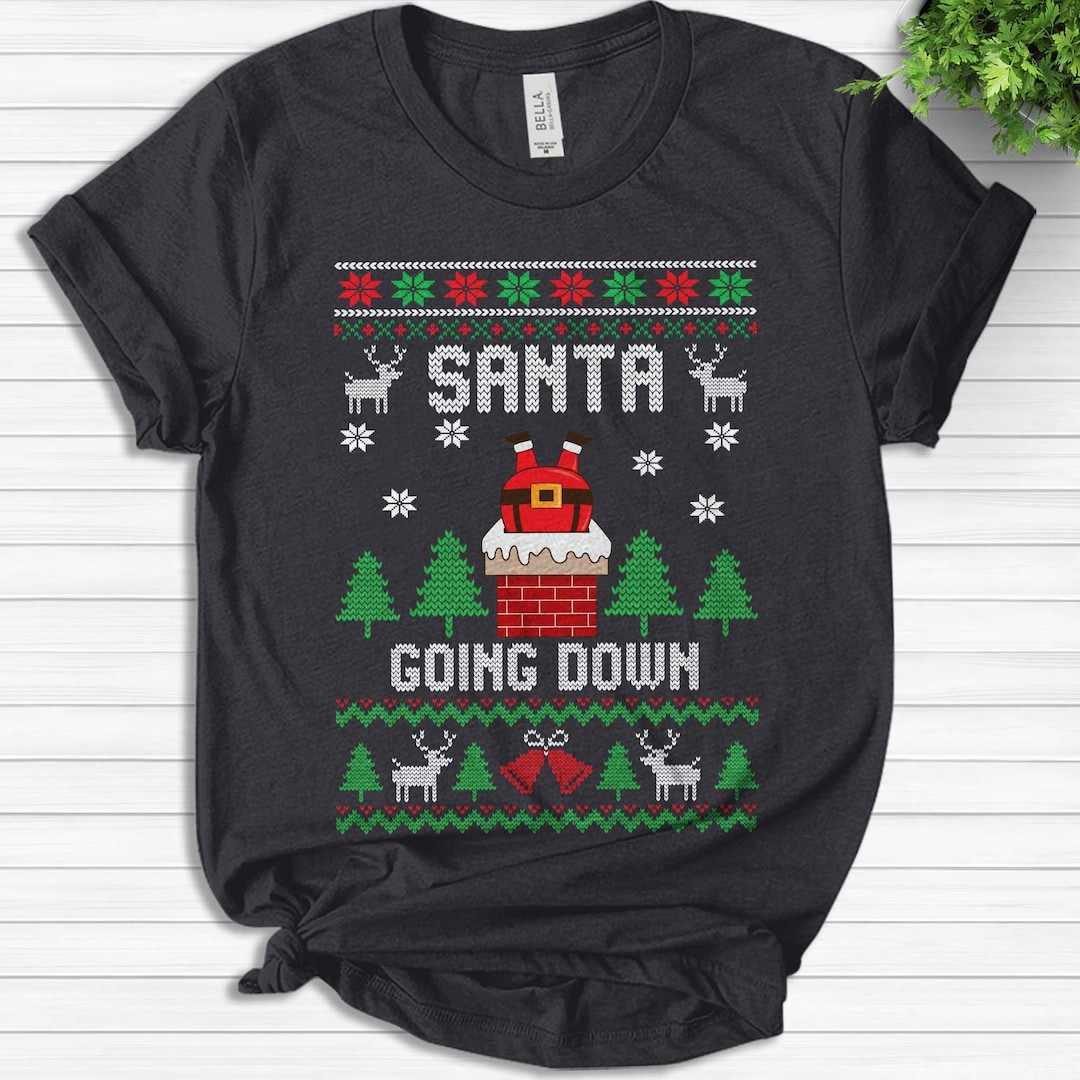 Santa Loves Going Down Adult Christmas Xmas Shirt Funny Ugly - Etsy