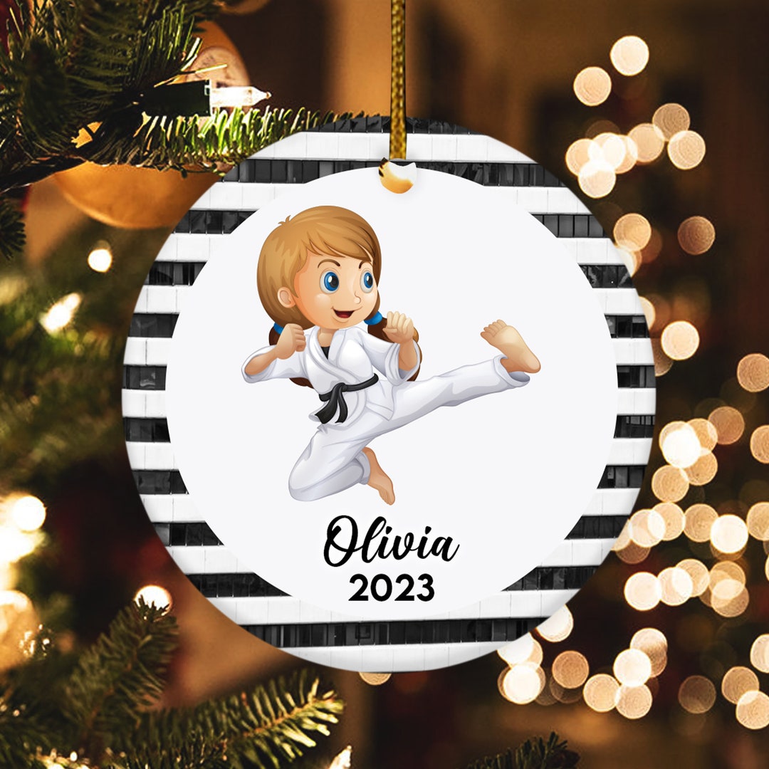 Karate Ornament Children's Karate Christmas Ornament Etsy