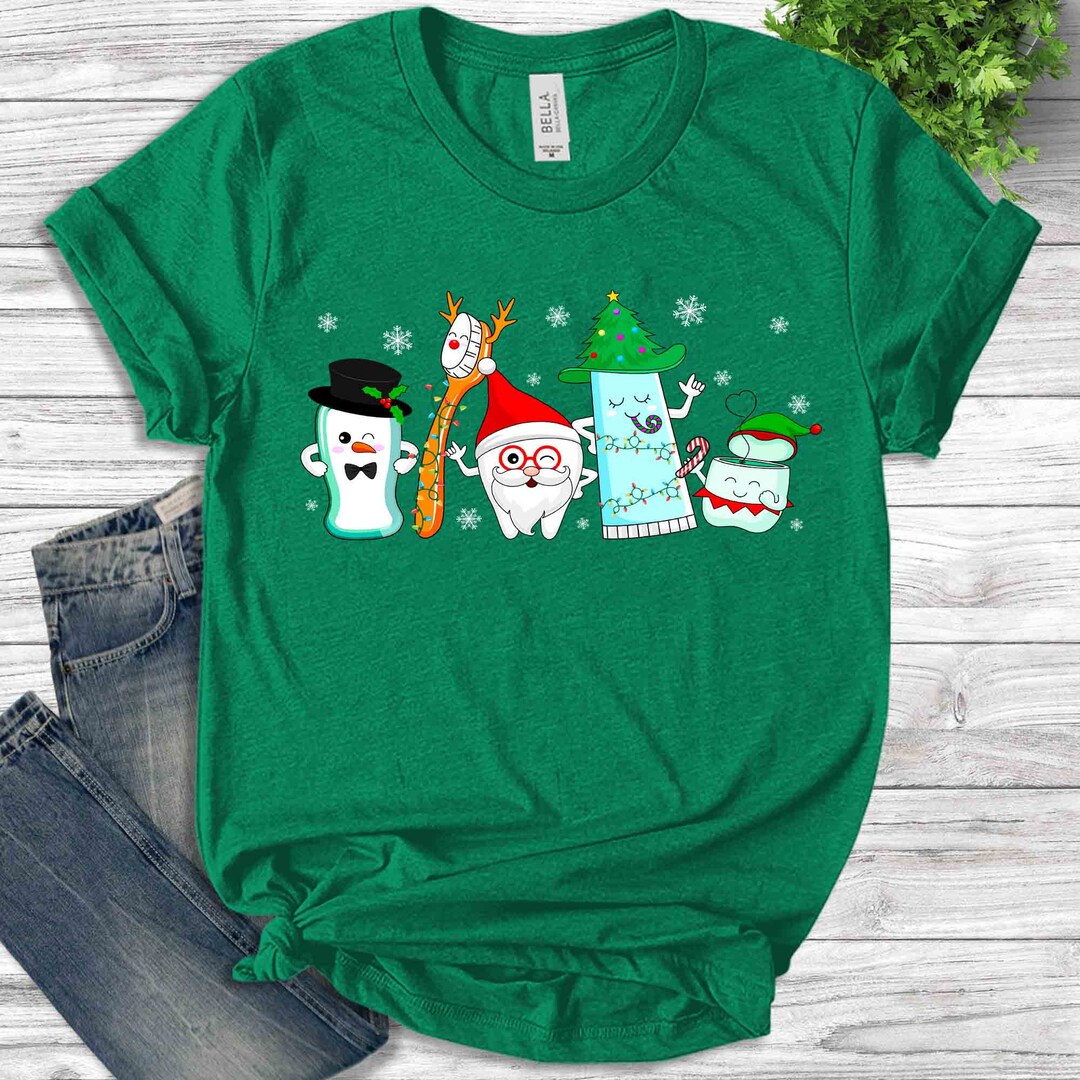 Christmas Dentist Shirt Funny Christmas Dental Shirt Etsy