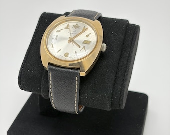 Vintage Hamilton Masonic Dial Watch – Unique Freemason Theme – Swiss Made