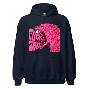Pink Leopard Hoodie heavy blend, unisex streetwear apparel, bold urban style