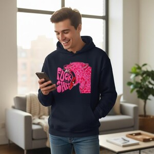 Pink Leopard Hoodie heavy blend, unisex streetwear apparel, bold urban style
