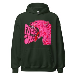 Pink Leopard Hoodie heavy blend, unisex streetwear apparel, bold urban style