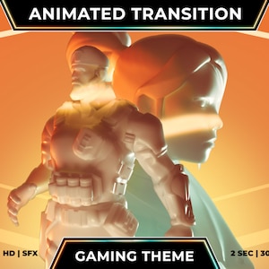 Orange Valorant Themed Animated Stinger Transition for Twitch, Streamlabs & OBS
