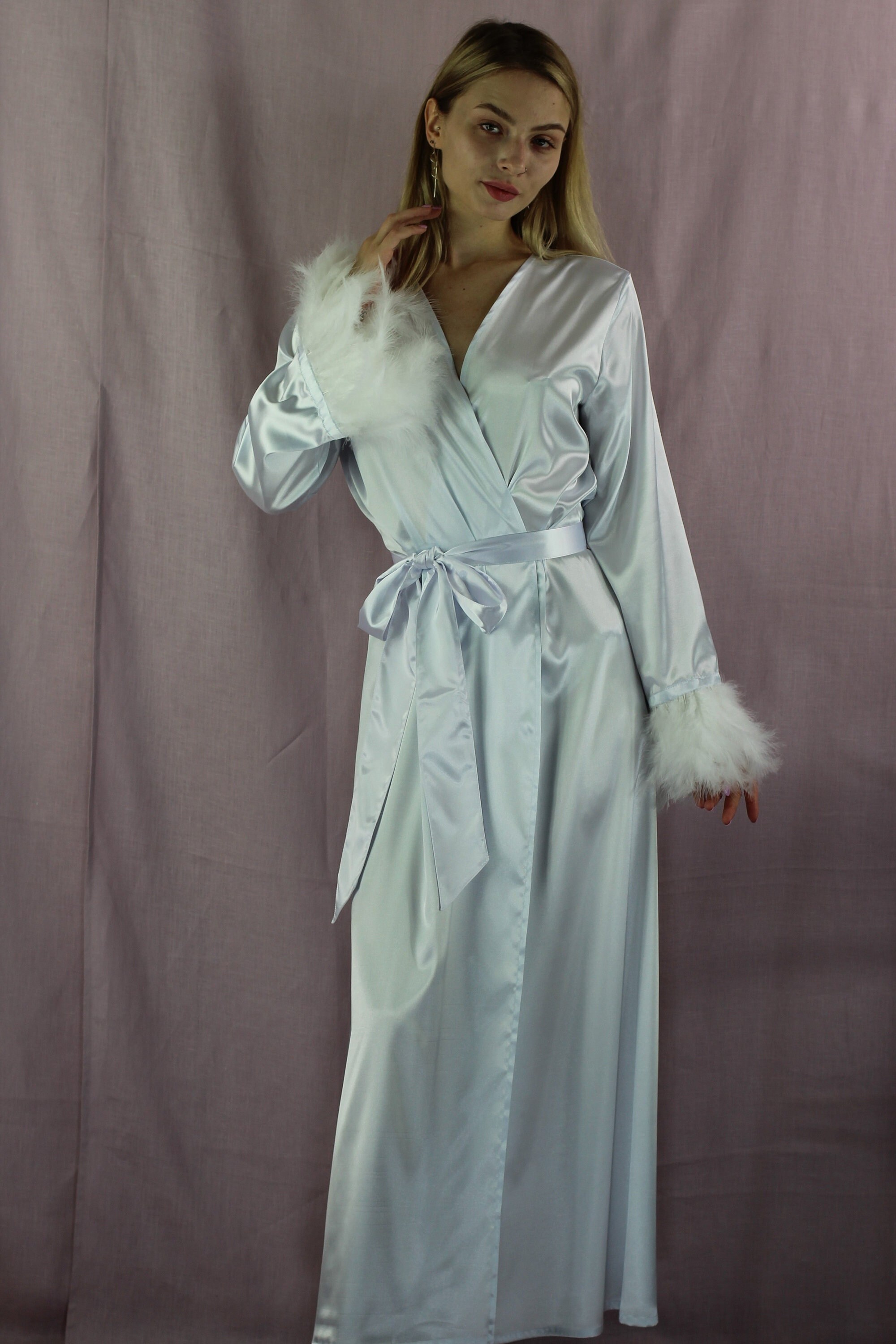 Peignoir plume clearance