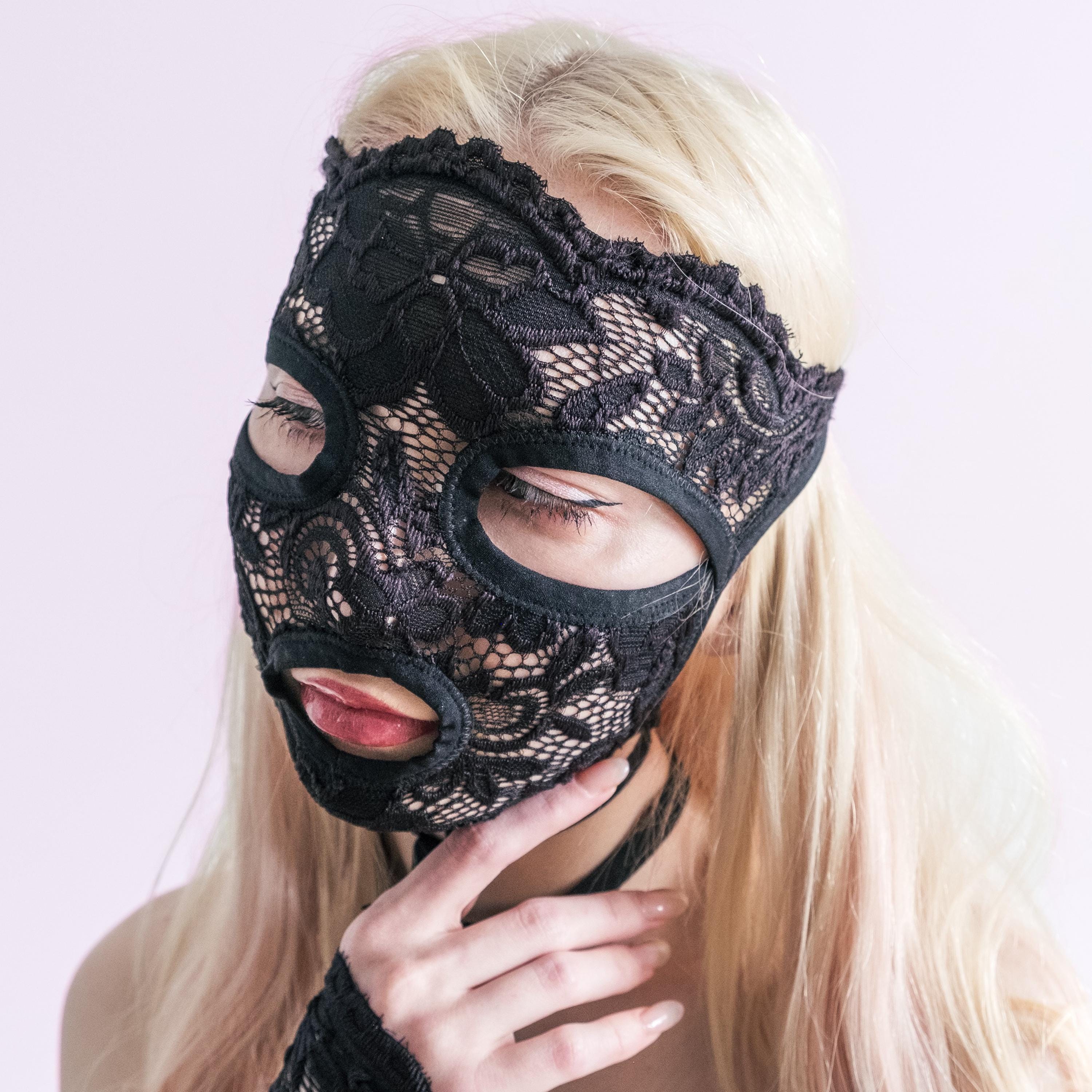 Extasis Mask Sexy Mask, Sexy Erotic Lace Black Mask, Erotic Mask, BDSM Mask, Fetish ...