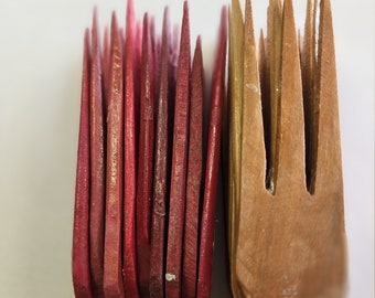 Wooden Plastic African 3-Tail Detangling Parting Cutting Comb ILARUN DAUFE