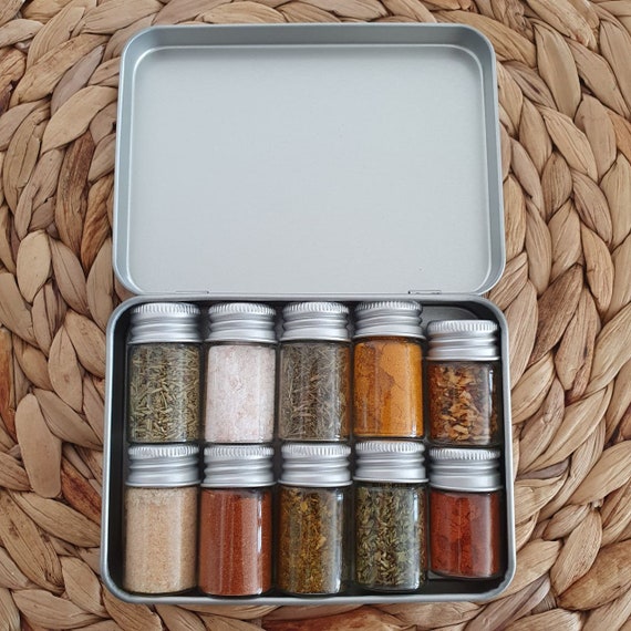 Spice Box Spice Kit Travel Gift Vacation Hike Travel Spice Set Camping Kitchen  Kitchen Survival Bushcraft Adventure Holiday Bike Vacation 