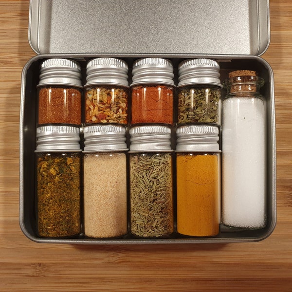 Spice Kit Bushcrafting Gewürzset Survival Pocket Bushcraft Reise Gewürze Camping Backpacking Kochen Lagerfeuer Spices