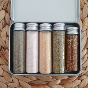 Bushcrafting Spice Set Survival Pocket Spice Kit Bushcraft Travel Spices Camping Backpacking Cooking Campfire Spices