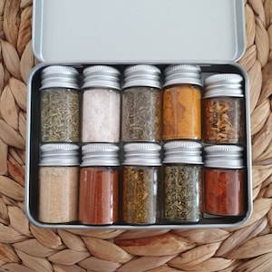 Spice Box Spice Kit Travel Gift Vacation Hike Travel Spice Set Camping Kitchen Kitchen Survival Bushcraft Adventure Holiday Bike Vacation