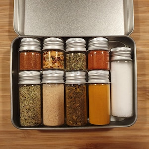 1 Set of Camping Spice Kit Travel Spice Holder Hiking Spices Set Portable Seasoning Kit, Size: 37X19X6CM