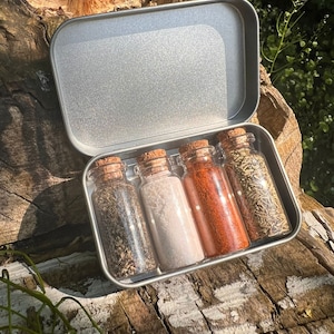 Spice Set Camping Gear Equipment Bushcrafting Hiking Survival Pocket Spice Kit Bushcraft Travel Spices Backpacking Outdoor Cooking