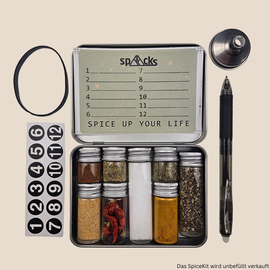 Compact travel spice set – perfect for camping, traveling & outdoor foodies