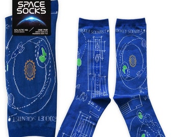 Rocket Scientist Space Socks