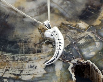 Raptor Claw Pendant in Sterling Silver