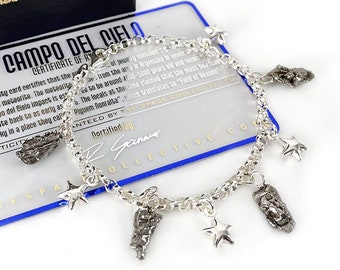 Star & Meteorite Bracelet in Sterling Silver