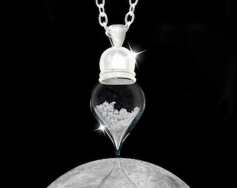 Real Moon Dust Pendant in Sterling Silver