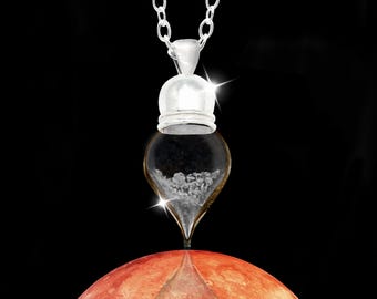Real Mars Dust Pendant in Sterling Silver