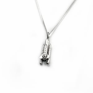 Space Shuttle Pendant in Sterling Silver