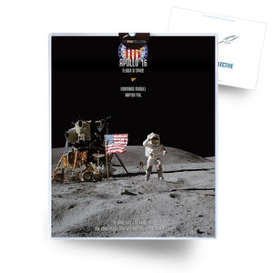 Apollo 16 CM Flown Kapton Foil Artifact