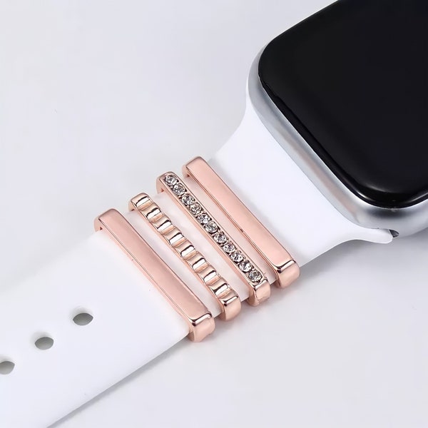 Clean-Set Schmuck Charm Accessoires für Apple Watch Armband Gold Silber Rosegold 38mm 40mm 41mm 42mm 44mm 45mm