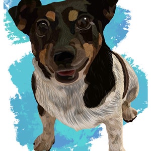 Digital pet portrait